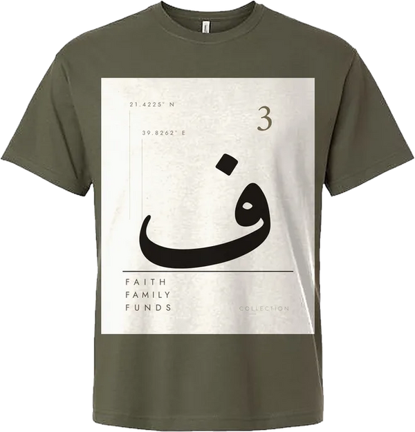 F3 Vertical Stagger Short Sleeve Tee — Military Green