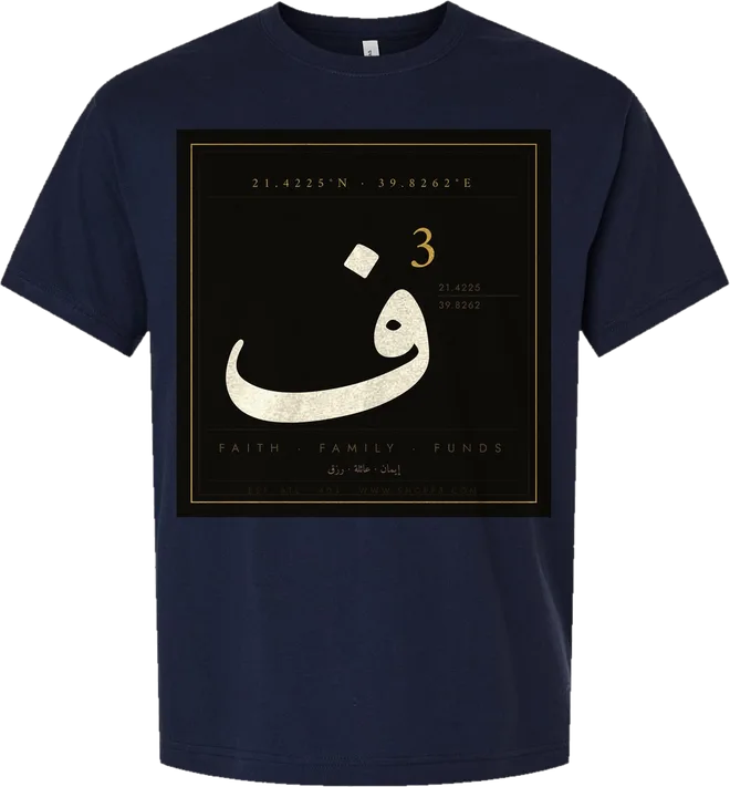 F3 Classic Block Short Sleeve Tee — Navy