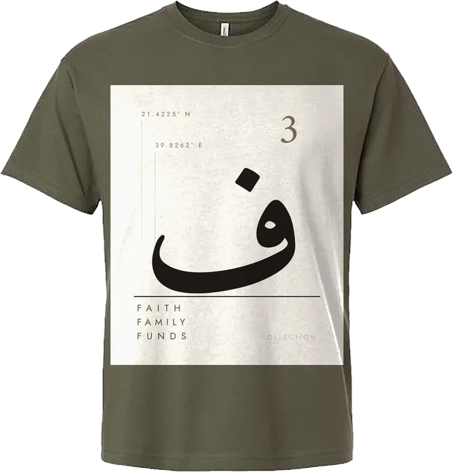 F3 Vertical Stagger Short Sleeve Tee — Military Green