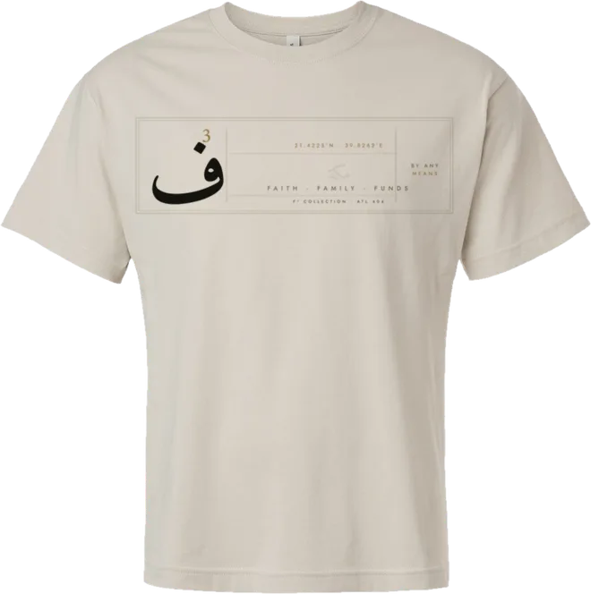 F3 Wide Banner Short Sleeve Tee — Sand